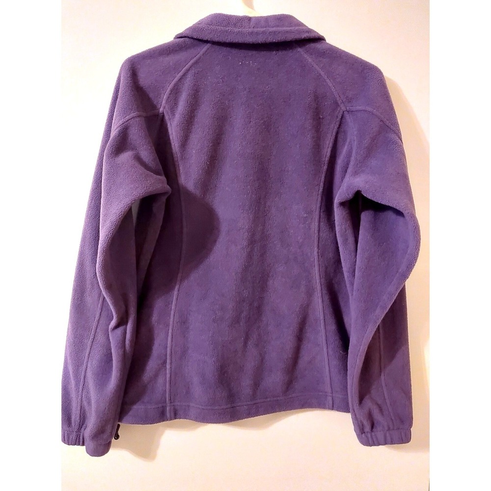 COLUMBIA‎ Fleece Jacket with Mock Collar Women's Medium Purple Plum Full Zip - Picture 2 of 4
